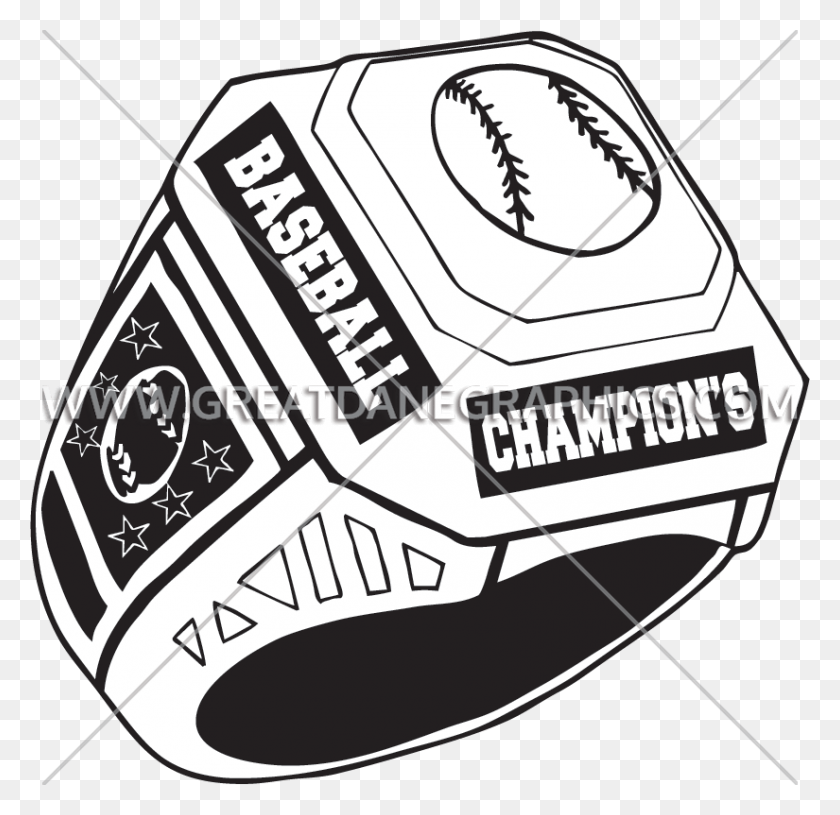 825x799 Rings Clipart Baseball Football Championship Ring Clipart, Sport, Sports, Team Sport HD PNG Download