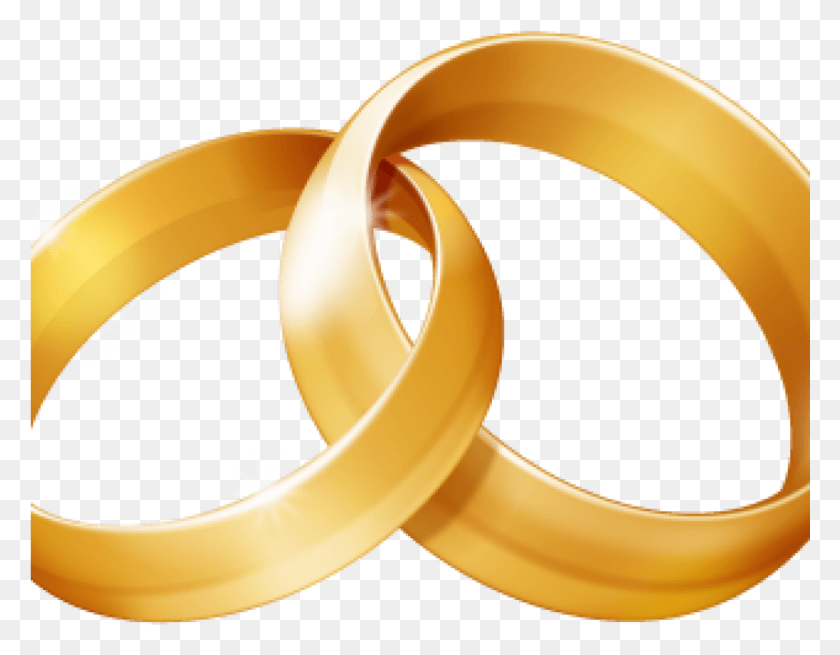 1025x783 Rings Clipart Two Ring For Free Clipart Wedding Rings, Banana, Fruit, Plant HD PNG Download