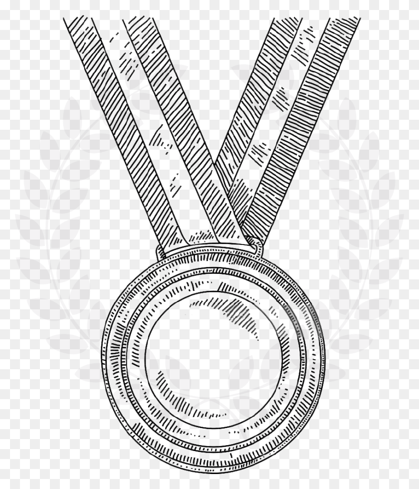 847x1000 Rings Gold Medal Drawing, Graphics, Emblem HD PNG Download