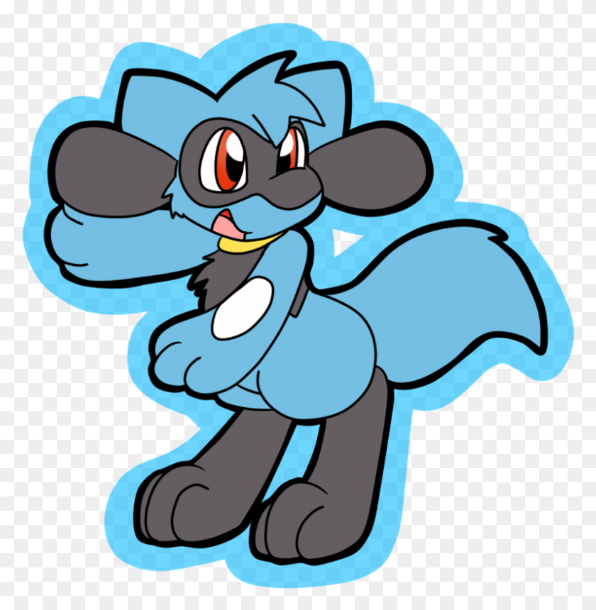 795x816 Riolu By Joltink Cartoon, Graphics, Snow HD PNG Download