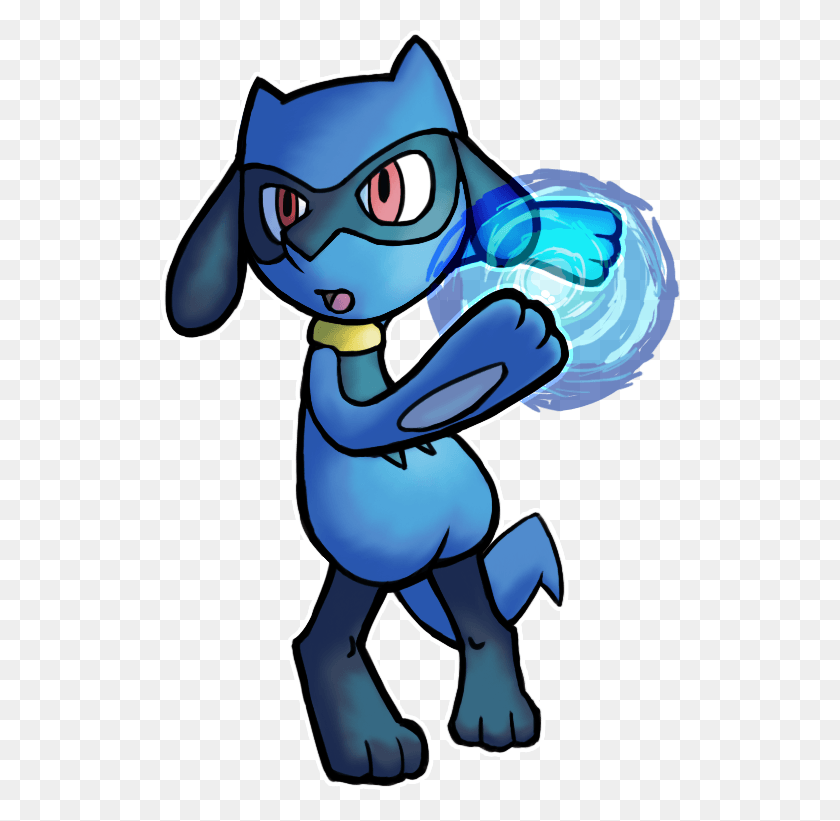 520x761 Riolu Something I Finished Up Tonight Cartoon, Hand, Graphics HD PNG Download