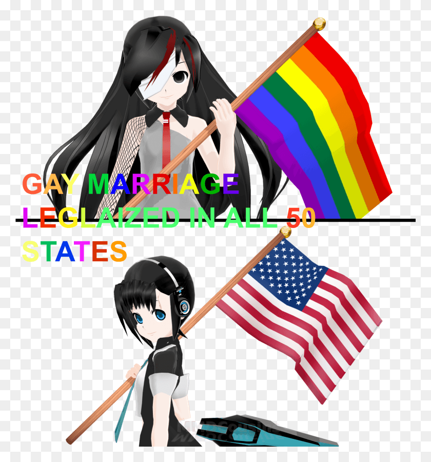 1921x2071 Riot Clipart Lgbt Rainbow Anime Same Sex Marriage, Symbol, Flag, Book HD PNG Download