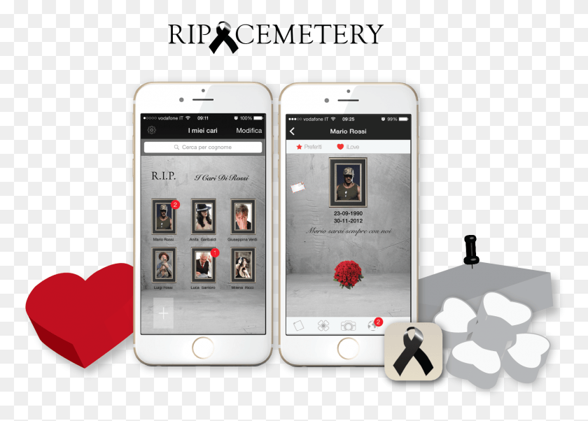 1639x1139 Ripcemetery Is An Online Social Community That Brings Heart, Mobile Phone, Phone, Electronics HD PNG Download