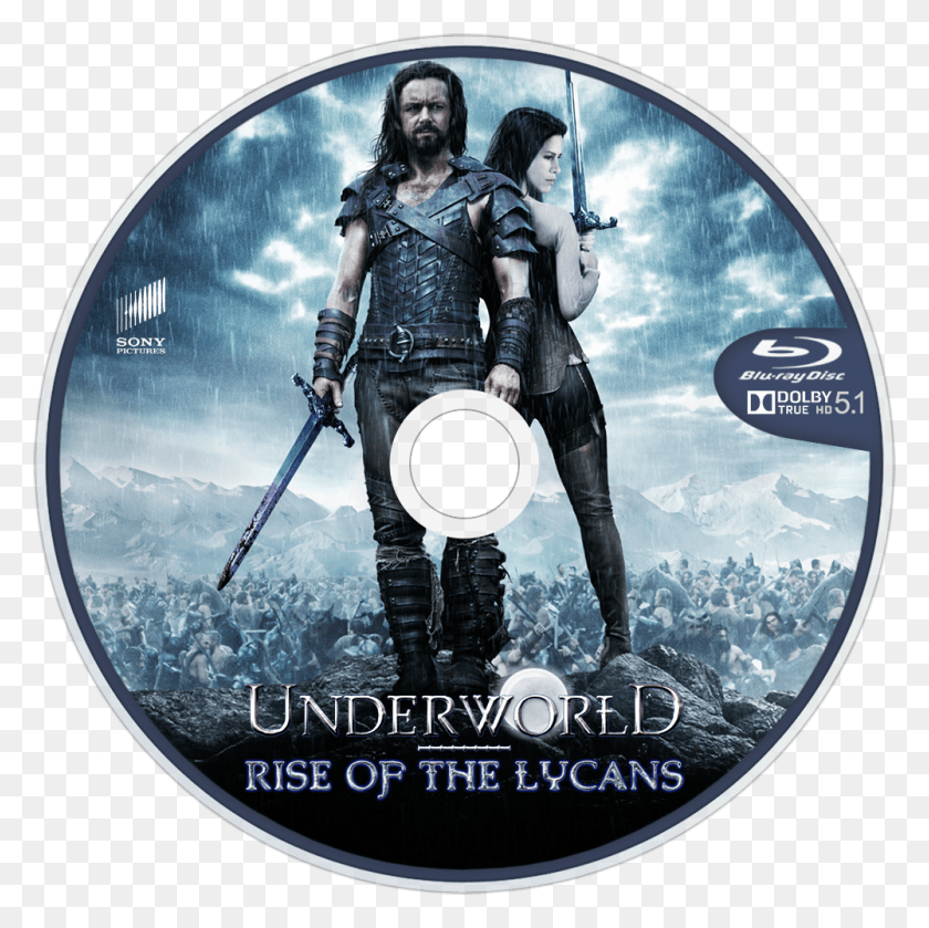 1000x1000 Rise Of The Lycans Bluray Disc Image Underworld Rise Of The Lycans Poster, Person, Human, Disk HD PNG Download