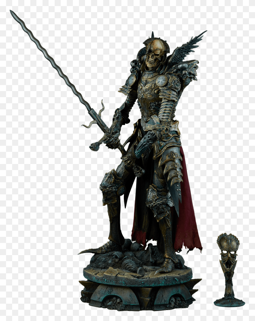 782x1000 Descargar Png Resucitado Reaper Estatua General Por Sideshow Collectibles Tribunal De Los Muertos Mortighull, Persona, Humano, Bronce Hd Png