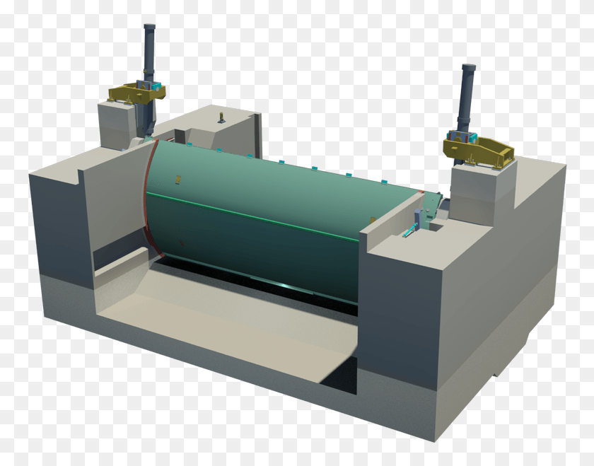 768x599 Rising Sector Gate Ipswich Tidal Barrier Planer, Machine, Lathe, Motor HD PNG Download