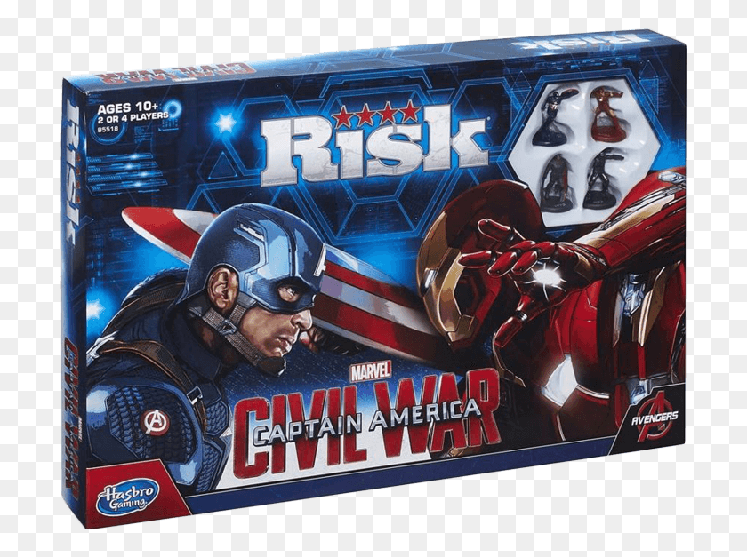 706x567 Risk Captain America Civil War Edition Box Captain America Civil War Board Game, Helmet, Clothing, Apparel HD PNG Download