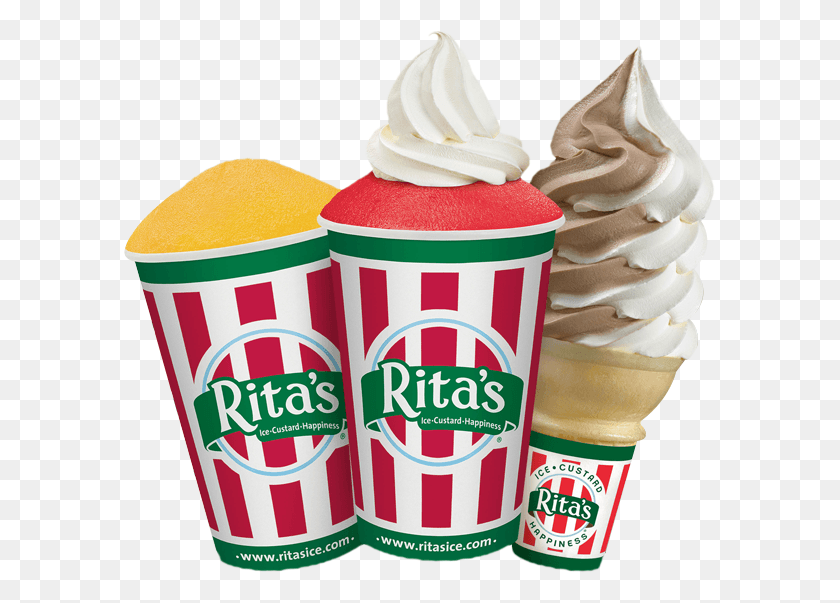 591x543 Ritas Italian Ice Products, Cream, Dessert, Food HD PNG Download