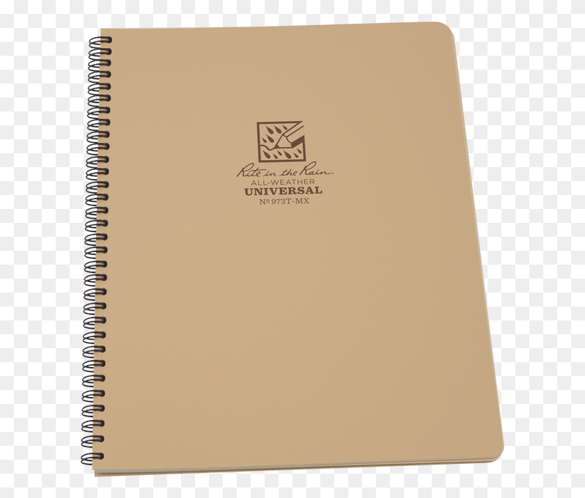611x655 Rite In The Rain Maxi Side Spiral Tan Notebook, Text, Book HD PNG Download