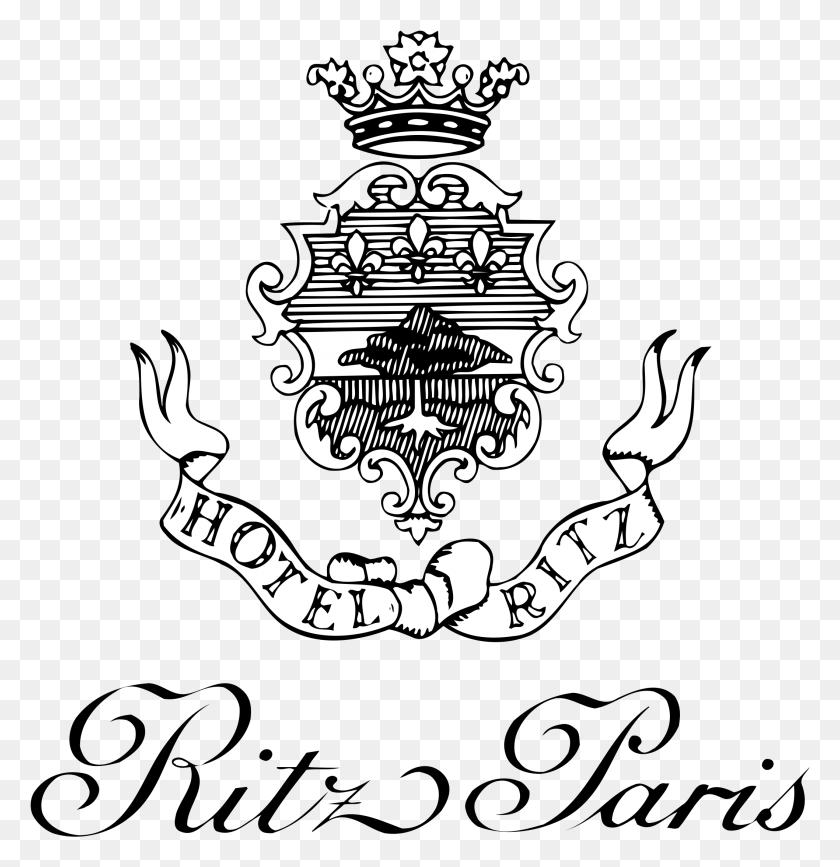 2117x2191 Ritz Paris Logo Transparent Logo Hotel Ritz Paris, Stencil, Graphics HD PNG Download
