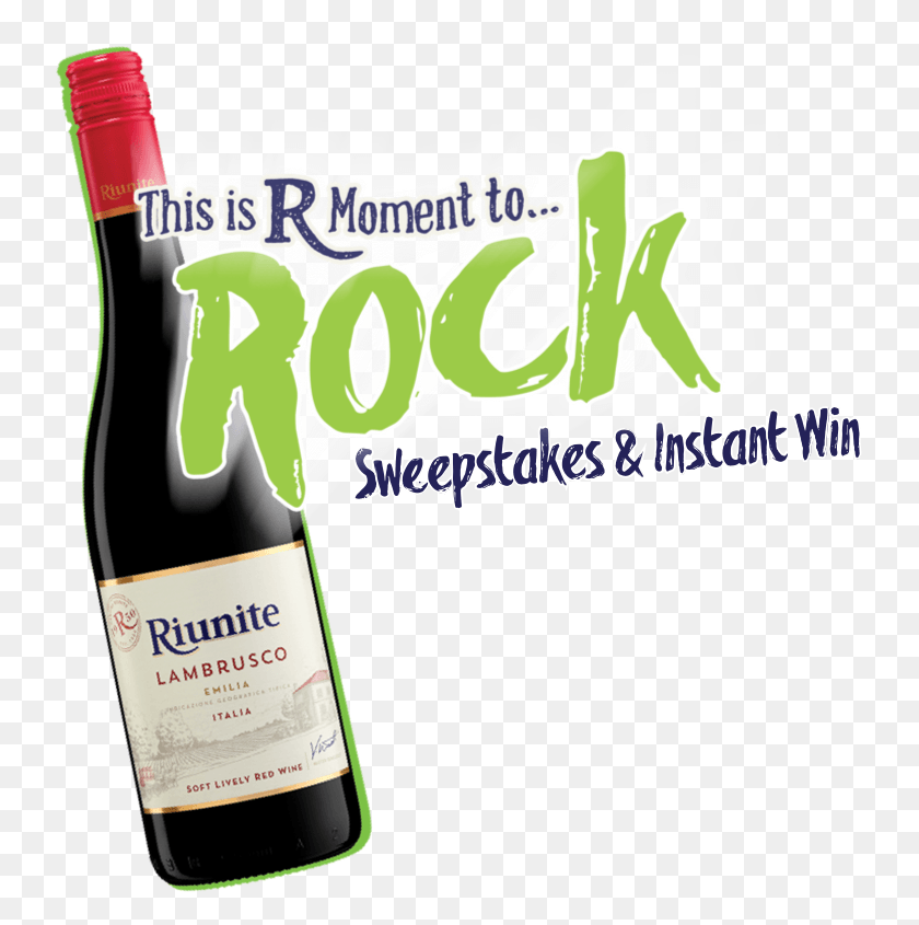 737x785 Riunite Sweepstakes Glass Bottle, Red Wine, Wine, Alcohol HD PNG Download