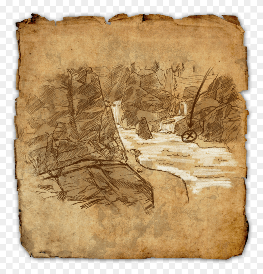 918x960 Rivenspire Treasure Map V Rift Treasure In Elder Scrolls Online, Scroll HD PNG Download
