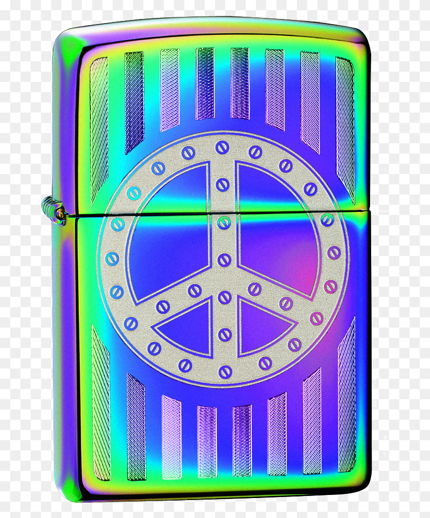679x952 Rivet Peace Sign Zippo Neo Chrome, Mobile Phone, Phone, Electronics HD PNG Download