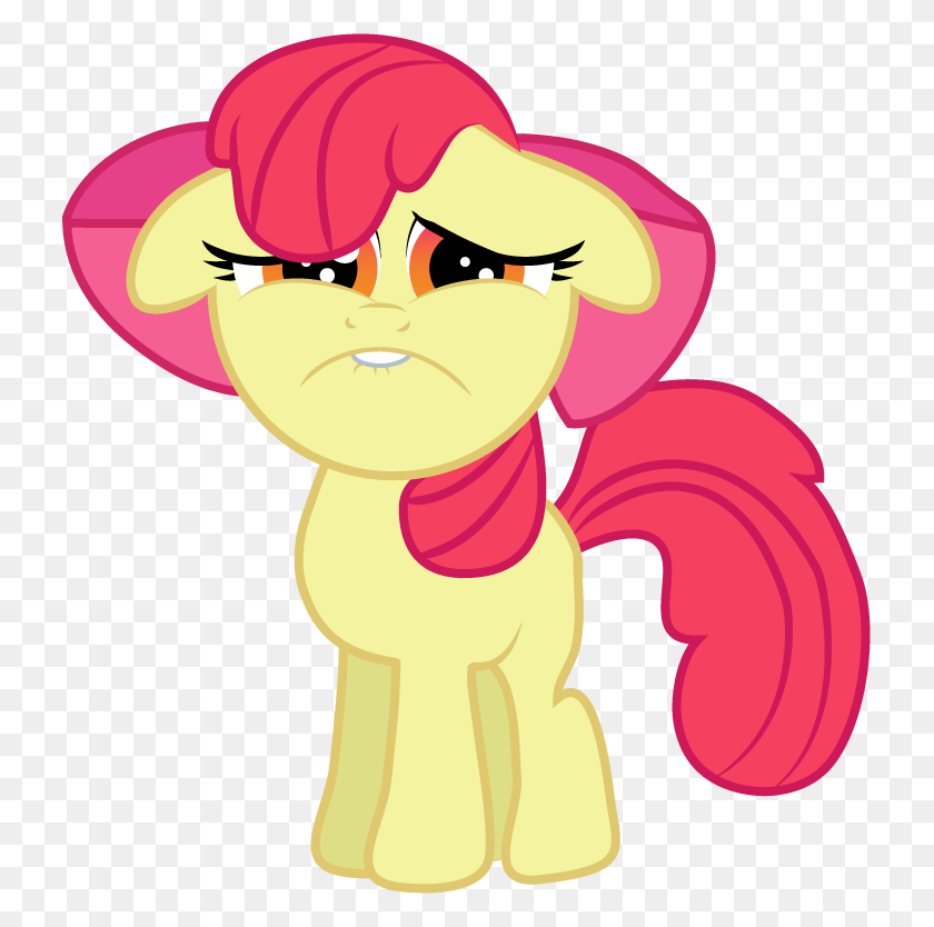 727x774 Descargar Png Rmylittlepony Emote And Flair Suggestion Thread Reborn Mlp Apple Bloom Triste, Ropa, Ropa, Gafas De Sol Hd Png