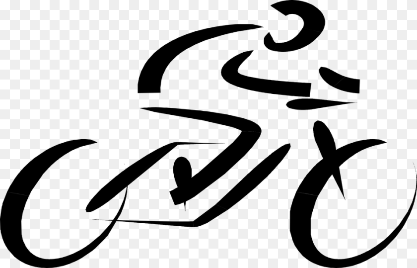 960x616 Road Cycling Clipart, Gray Transparent PNG