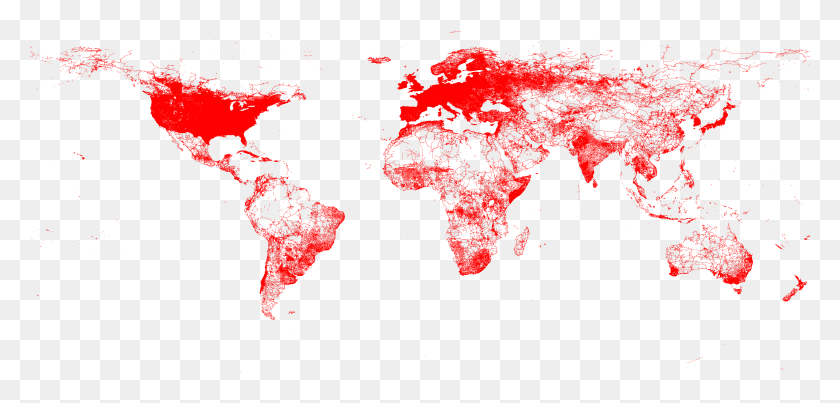 5001x2205 Road Network Of The World, Ornament, Pattern, Fractal HD PNG Download