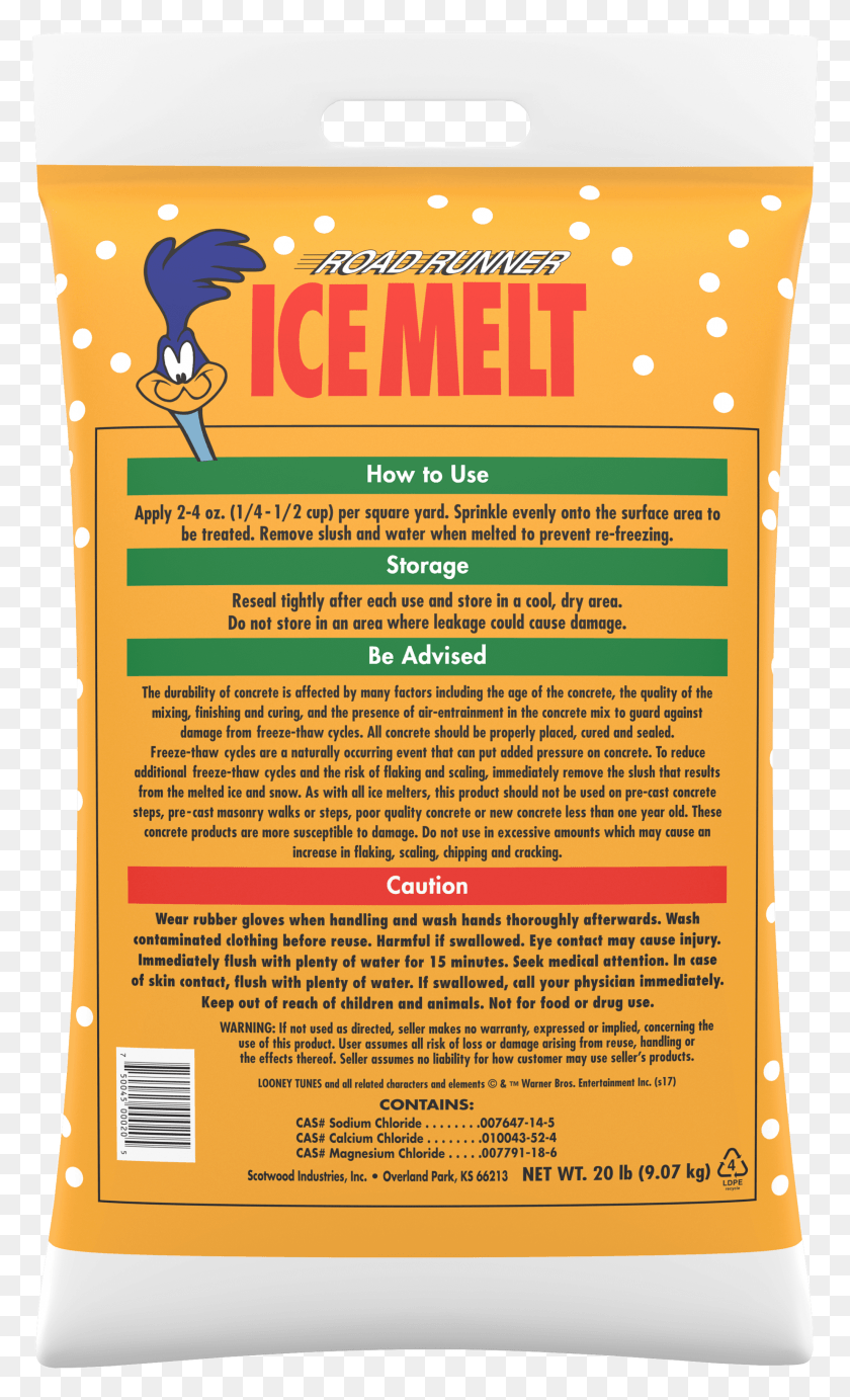 2056x3488 Road Runner Ice Melt Label HD PNG Download