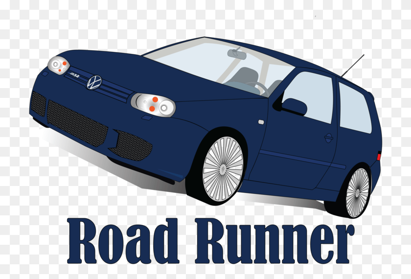 724x510 Road Runner Illustration Design Volkswagen, Sedan, Car, Vehicle HD PNG Download