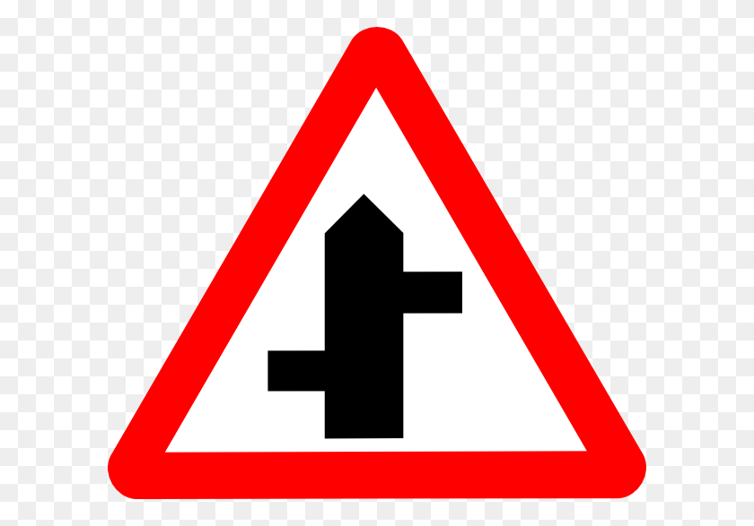600x527 Road Sign Curve Ahead, Symbol, Sign, Stopsign HD PNG Download