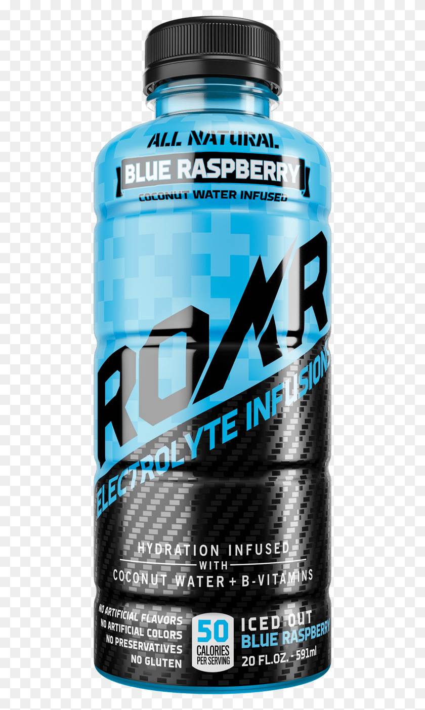 471x1343 Roar Performance Blue Raspberry 12 X 591ml Energy Shot, Bottle, Beer, Alcohol HD PNG Download