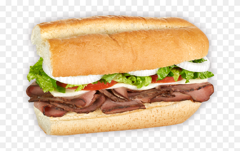 704x470 Roast Beef Amp Provolone Roast Beef Amp Cheese Sub, Burger, Food, Sandwich HD PNG Download