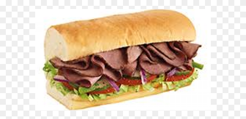 601x349 Roast Beef Sandwich Types Of Subway Meat, Food, Pork HD PNG Download