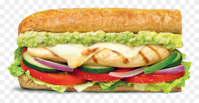 957x464 Sándwich Png / Pollo Asado Aguacate Png