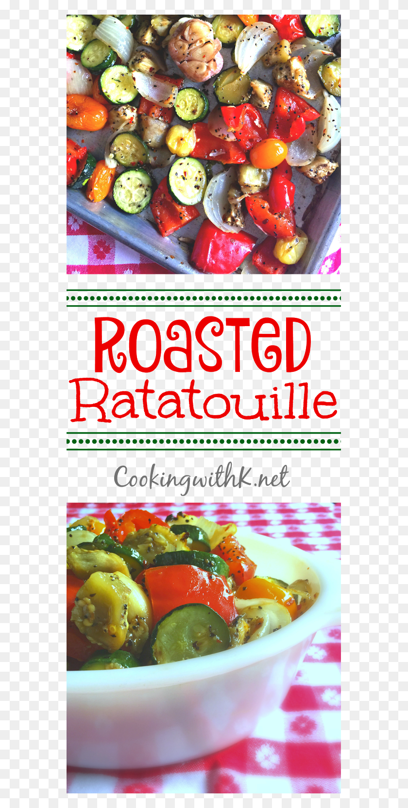 565x1600 Roasted Ratatouille Vegetables Recipe Printable Recipe Natural Foods, Plant, Text, Meal HD PNG Download