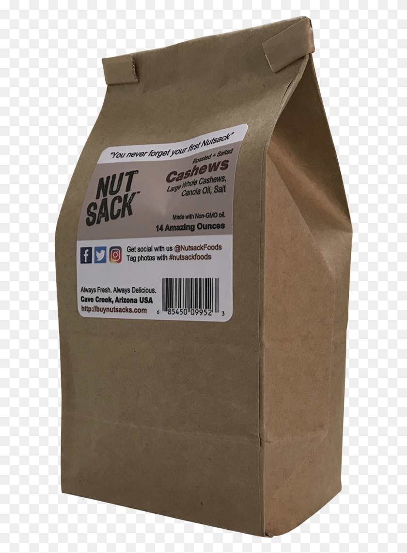 618x1081 Roasted Salted Cashews Carton, Package Delivery, Box, Cardboard Descargar Hd Png