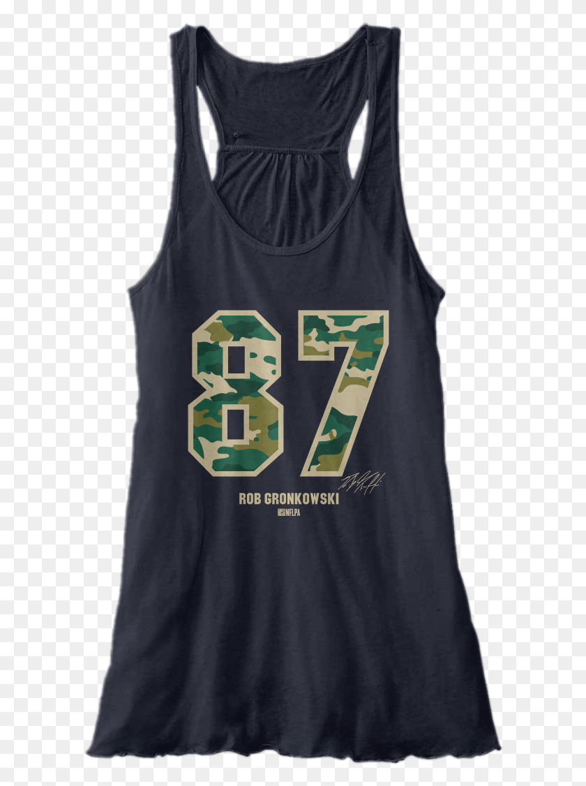 604x1066 Rob Gronkowski Camouflaged Number Seth Rollins, Clothing, Apparel, Tank Top HD PNG Download