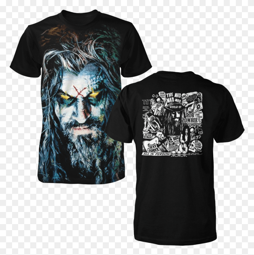 929x932 Rob Zombie Album Art Active Shirt, Clothing, Apparel, T-shirt HD PNG Download
