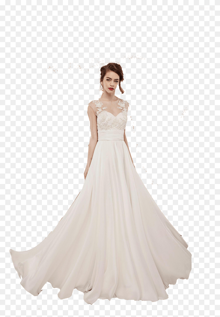 1813x2666 Robe De Mariee A Manches, Clothing, Apparel, Wedding Gown HD PNG Download
