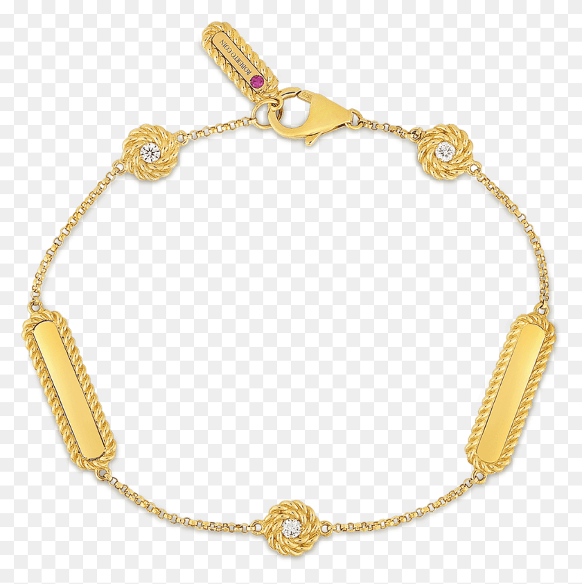957x960 Roberto Coin 18k Yellow Gold Bracelet With Alternating Bracelet, Jewelry, Accessories, Accessory HD PNG Download