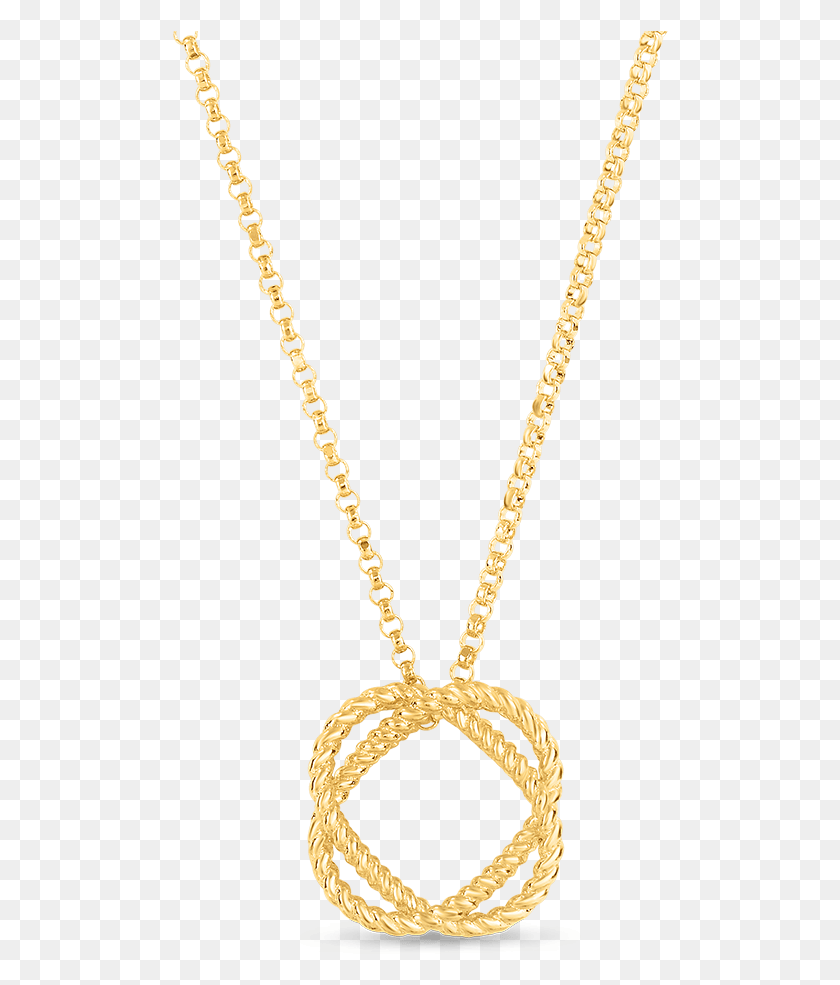 496x925 Descargar Png Roberto Coin Barroco Oro Amarillo De 18 Quilates Círculo Colgante, Collar, Joyas, Accesorios Hd Png