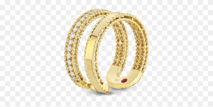 341x362 Roberto Coin Double Symphony Princess Ring With Diamonds Body Jewelry, Accessories, Accessory, Bangles HD PNG Download