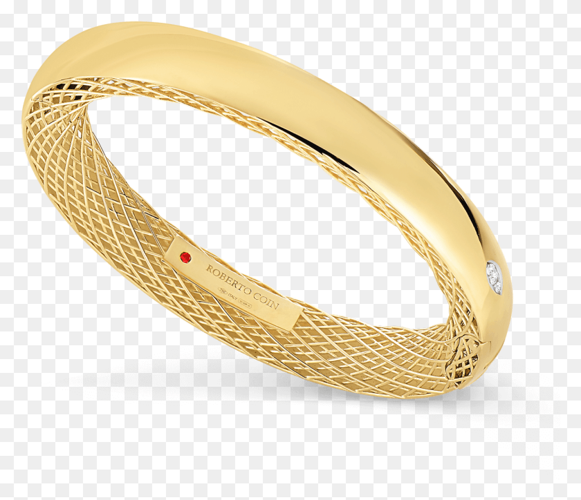 1257x1071 Roberto Coin Golden Gate 18k Yellow Gold And Bangle, Accessories, Accessory, Jewelry HD PNG Download