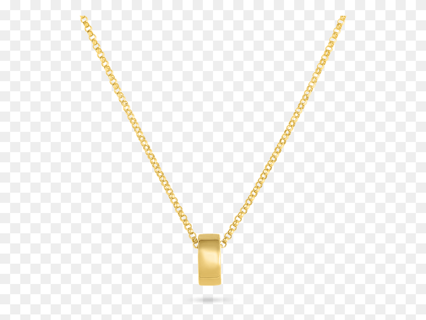 534x571 Roberto Coin Golden Gate Rondel Pendant Pendant, Necklace, Jewelry, Accessories HD PNG Download