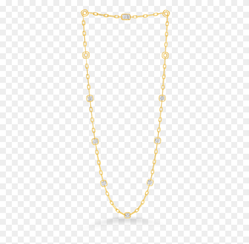 345x765 Roberto Coin Necklace With 7 Square Diamond Stations Necklace, Accessories, Accessory, Jewelry HD PNG Download