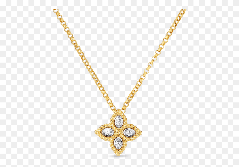 476x527 Roberto Coin Small Pendant With Diamonds Necklace, Jewelry, Accessories, Accessory HD PNG Download
