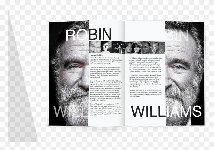 1177x801 Robin Williams Tribute Magazine, Face, Person, Human HD PNG Download