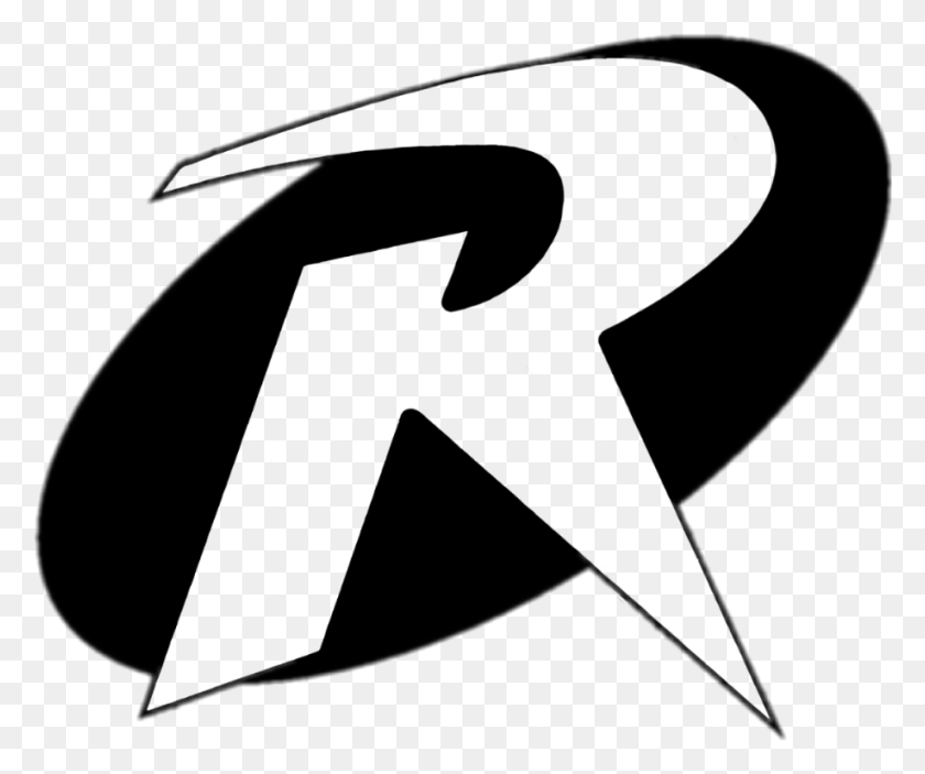 918x757 Robinlogo Robin Logo Bw Dccomics Alienized Stickerart Logo Robin, Gray, World Of Warcraft Png