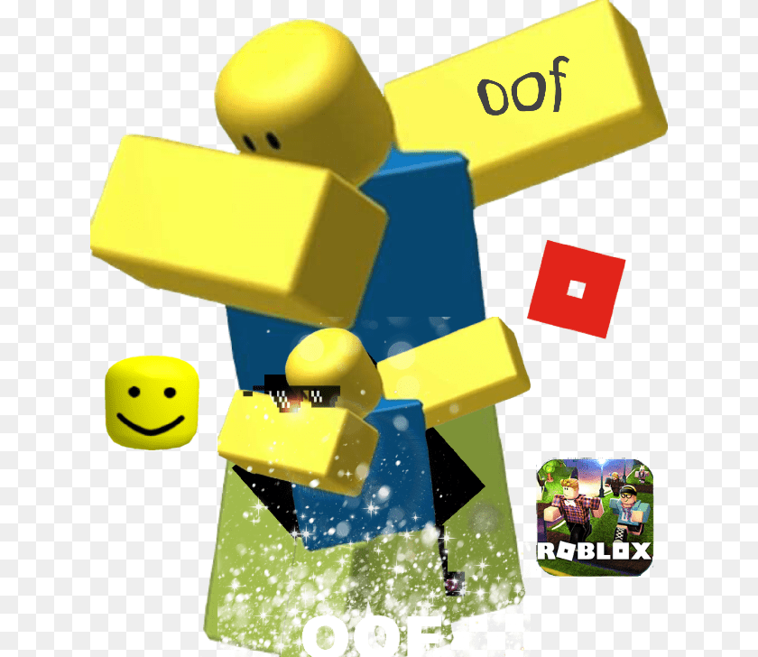 640x728 Roblox Noob Oof Robloxian Dabbing, Person Transparent PNG