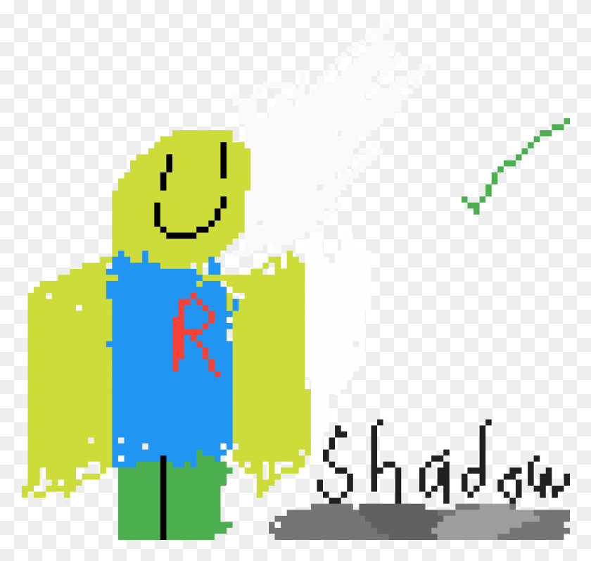 820x775 Roblox Noob With A Shadow Illustration, Text, Graphics HD PNG Download