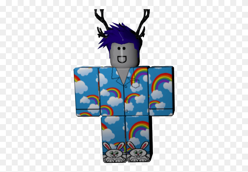 346x522 Roblox Robloxian Pajamas Blue Gfxer Pajamabottoms Illustration, Clothing, Apparel, Costume HD PNG Download