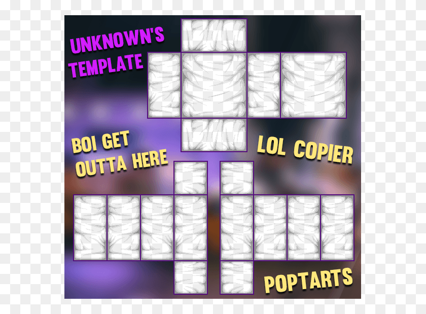 585x559 Roblox Shading Template Transparent, Purple, Text, Flyer HD PNG Download