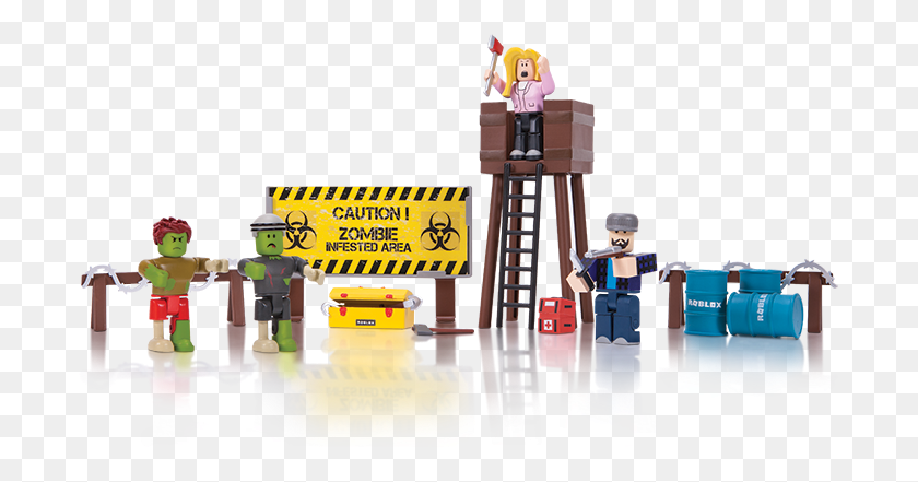 697x381 Roblox Toy Zombie Attack, Robot, Figurine HD PNG Download