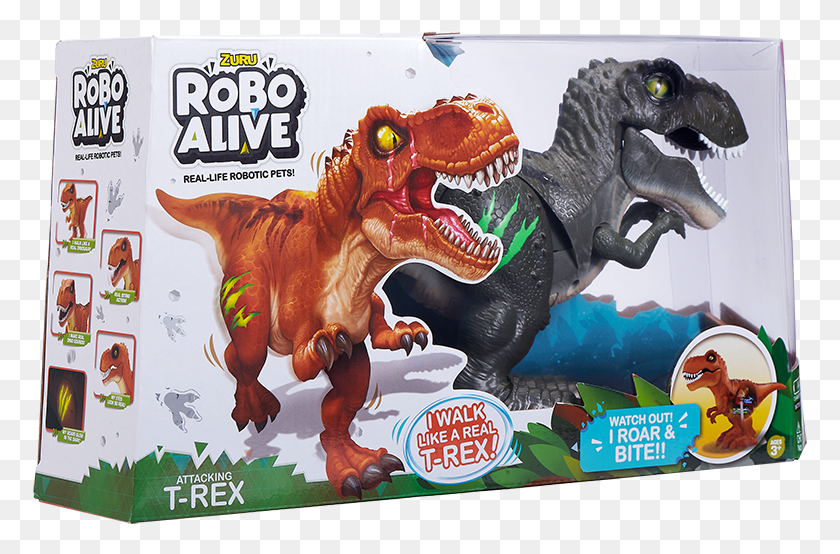 775x494 Robo Alive Attacking T Rex Robo Alive, Dinosaur, Reptile, Animal HD PNG Download