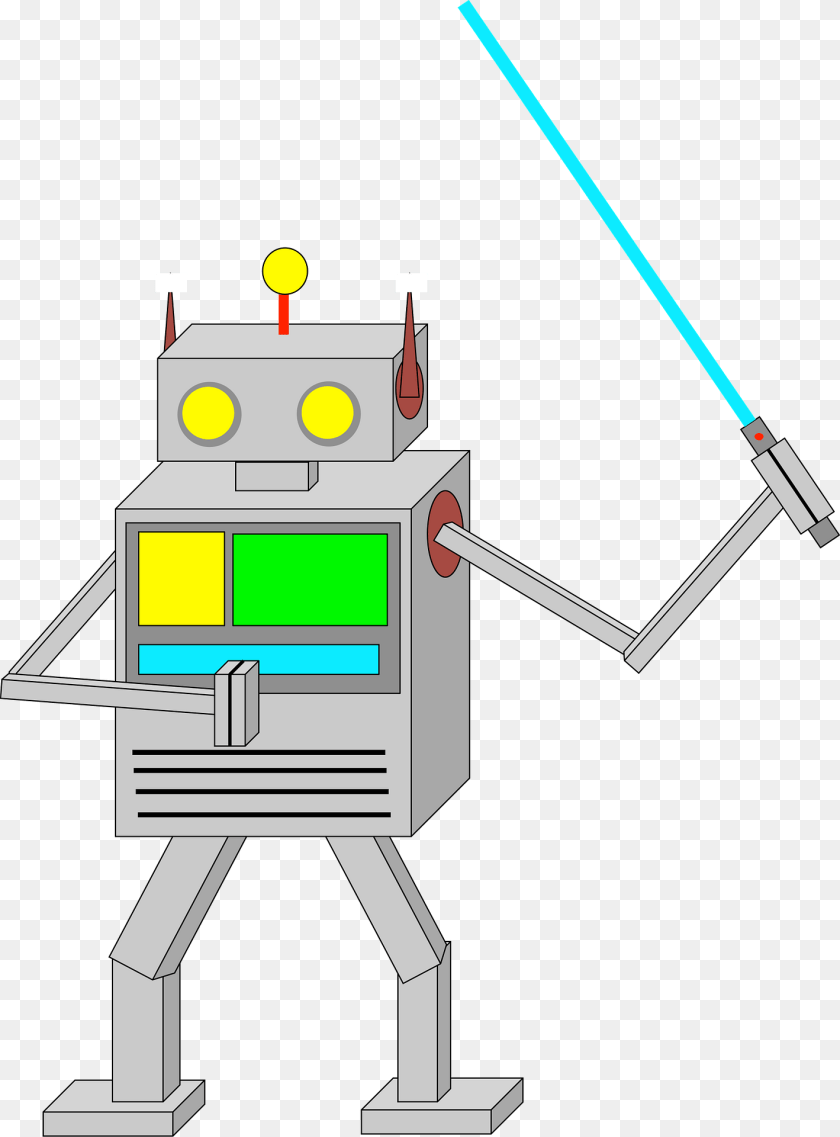 Robot Jedi Clipart PNG