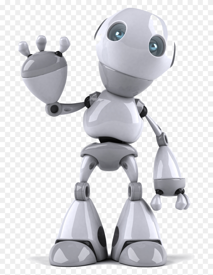 698x1024 Robot Picture Simple 3d Model Robot, Toy HD PNG Download