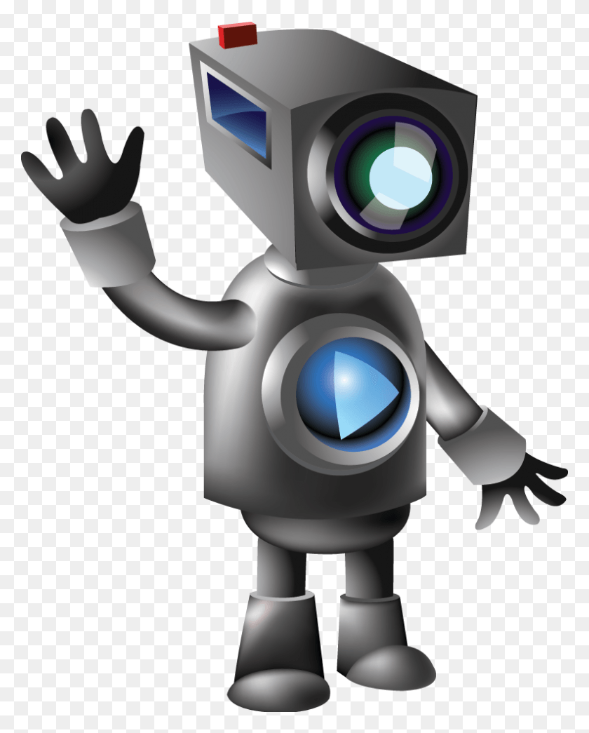 792x1001 Робот Робот С Камерой, Игрушка, Электроника Png Скачать